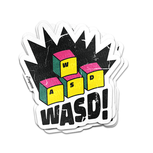 WASD Gamer Sticker