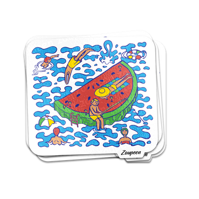 Watermelon Pool Party Sticker