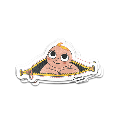 Zipper Baby Sticker