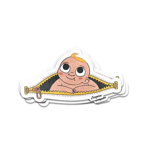 Zipper Baby Sticker