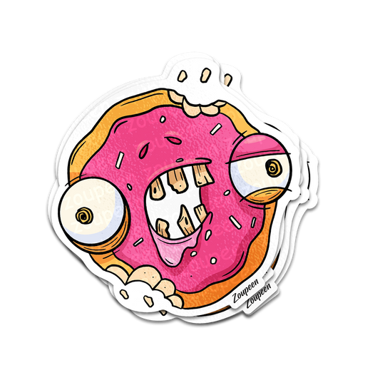 Zombie Donut Sticker